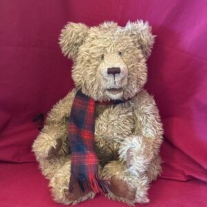 Boyds Bears Filabuster P. Chatsworth Puppet with Plaid Scarf